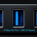 3-Port USB 3.0 Hub for Portable Connectivity by LJGDeals