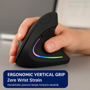 Wireless Vertical Mouse with 6 Buttons and Adjustable DPI by LJGDeals