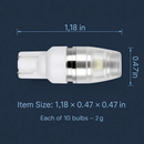 T10 LED Bulbs for License Plate and Interior Lighting by LJGDeals