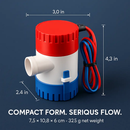 Bilge Pump for Boats Submersible Marine Pump by LJGDeals