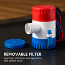 Bilge Pump for Boats Submersible Marine Pump by LJGDeals