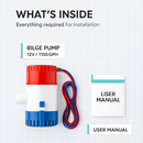 Bilge Pump for Boats Submersible Marine Pump by LJGDeals