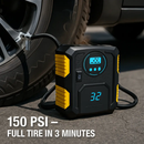 Tire Inflator with LCD Display for Quick Home Inflation by LJGDeals