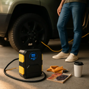 Tire Inflator with LCD Display for Quick Home Inflation by LJGDeals
