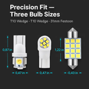 Festoon LED Interior Light Kit for Dome & Map by LJGDeals