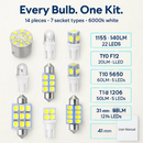 LED Interior Light Kit for Vehicles Premium Quality by LJGDeals