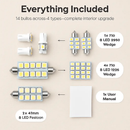 Festoon LED Interior Light Kit for Dome, Map, Trunk by LJGDeals