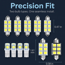 Festoon LED Interior Light Kit for Car Interiors by LJGDeals