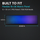 Matrix LED Car Sign with App Remote for Enhanced Visibility by LJGDeals