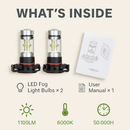 Fog Light Bulb LED for Clear Night Vision by LJGDeals