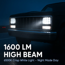 4x6in Car LED Headlights for 10-80V Vehicles by LJGDeals