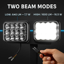 4x6in Car LED Headlights for 10-80V Vehicles by LJGDeals