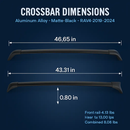 Car Roof Rack Cross Bars for Toyota RAV4 2019-2024 by LJGDeals