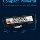 6-Inch LED Light Bar for Offroad Night Driving by LJGDeals