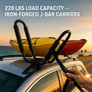 J-Bar Kayak Carrier for Roof Racks - Universal Fit by LJGDeals