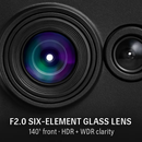 Car Dash Camera 3-Lens Front Inside Rear Recording by LJGDeals