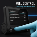Car Dash Camera 3-Lens Front Inside Rear Recording by LJGDeals