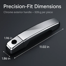 Exterior Door Handle Kit for Trucks - Chrome Finish by LJGDeals