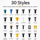 Bumper Clips and Fasteners Kit for Car Panels by LJGDeals