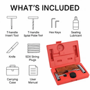 Tire Repair Kit for Tubeless Tires - Universal 57-Pc Set by LJGDeals