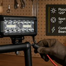 LED Work Light Bar for Offroad Vehicles - Durable Exterior by LJGDeals