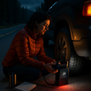Cordless Tire Inflator with Car Charger and LED Light by LJGDeals