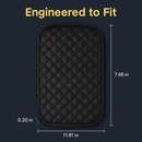 Car Armrest Pad Cover for Center Console PU Leather by LJGDeals