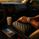 Car Armrest Pad Cover for Center Console PU Leather by LJGDeals