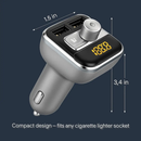 Car Wireless FM Transmitter for In-Car Audio USB Charging by LJGDeals