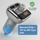 Car Wireless FM Transmitter for In-Car Audio USB Charging by LJGDeals