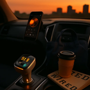 Car Wireless FM Transmitter for In-Car Audio USB Charging by LJGDeals