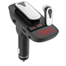 Car FM Transmitter with Wireless Earpiece for Hands-Free by LJGDeals