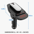 Car FM Transmitter with Wireless Earpiece for Hands-Free by LJGDeals