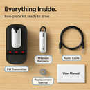 Car FM Transmitter with Wireless Earpiece for Hands-Free by LJGDeals