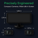 1080P Baby Car Camera for 2 Kids Dual Channel Car Baby Monitor Rear Facing Car Seat Camera with 120°Wide View 6.86In HD Split Screen Night Vision by LJGDeals