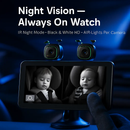 1080P Baby Car Camera for 2 Kids Dual Channel Car Baby Monitor Rear Facing Car Seat Camera with 120°Wide View 6.86In HD Split Screen Night Vision by LJGDeals