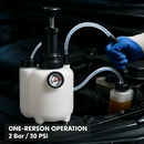 3L Manual Brake Bleeder Kit One Person Brake Bleed Vacuum Pump Automotive Brake Fluid Bleeding Kit with 1L Waste Oil Bottle 4 Master Cylinder Adapters by LJGDeals