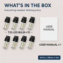 Car LED T25 Bulbs for Dome and License Plates by LJGDeals