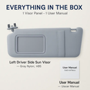 Left Driver Side Auto Sun Visor for Camry by LJGDeals