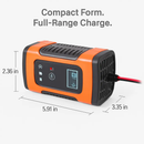 Car Battery Charger with LCD Display for Home Use by LJGDeals