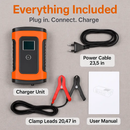 Car Battery Charger with LCD Display for Home Use by LJGDeals