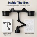 Car Cup Holder Expander 360° Rotating Tray with Phone by LJGDeals