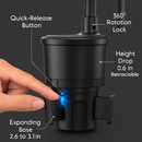 Car Cup Phone Holder with Adjustable Base by LJGDeals