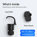 Car Cup Phone Holder with Adjustable Base by LJGDeals