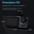 3-Channel Dash Cam Front Inside Rear Recording by LJGDeals