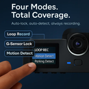 3-Channel Dash Cam Front Inside Rear Recording by LJGDeals