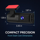 Front Dash Cam for Cars with App Control and Wide Viewing by LJGDeals