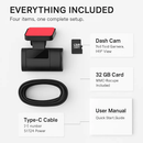Front Dash Cam for Cars with App Control and Wide Viewing by LJGDeals