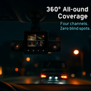 360° View 4-Channel Dash Cam with IR Night Vision by LJGDeals