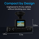 360° View 4-Channel Dash Cam with IR Night Vision by LJGDeals
